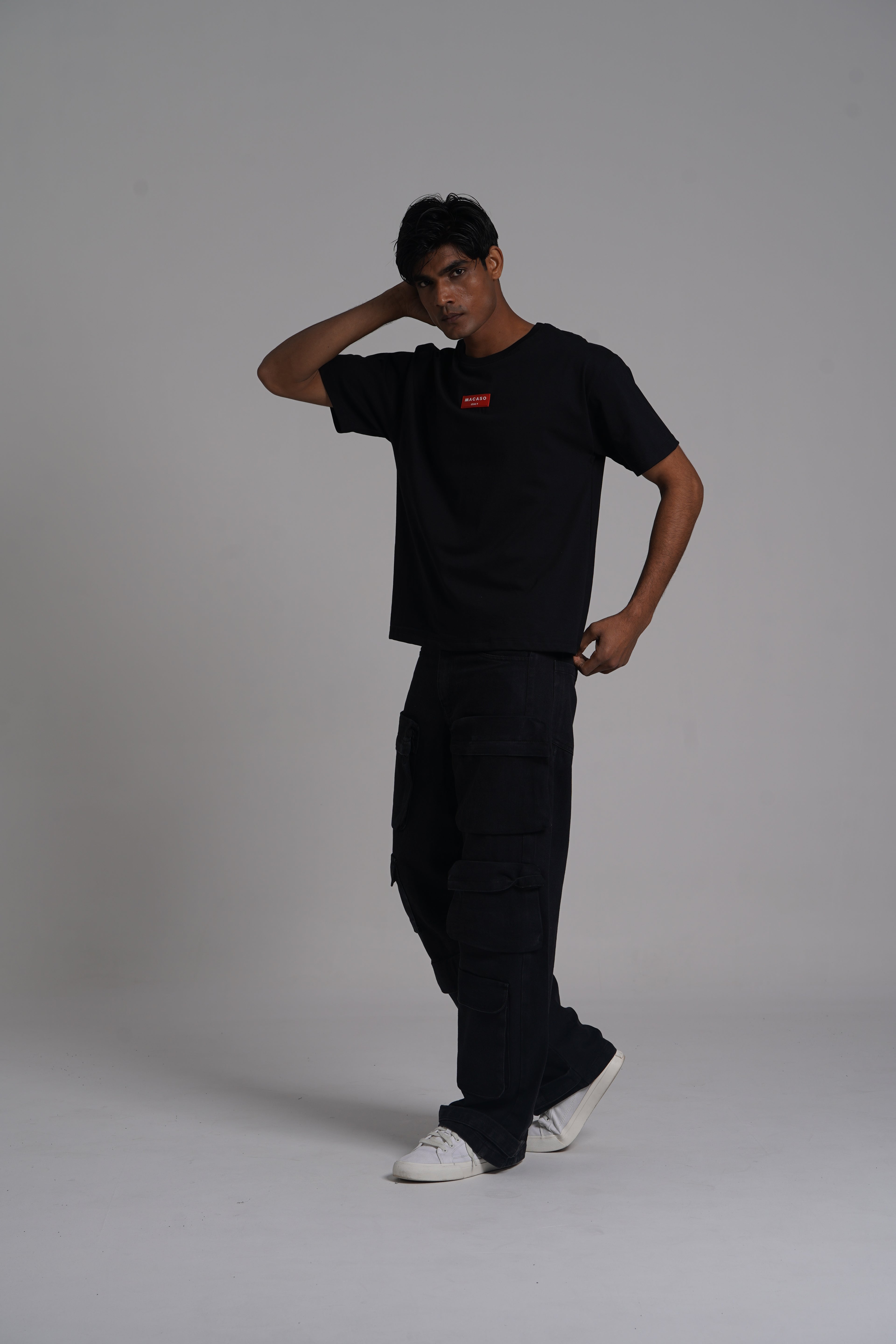 Oversized Fit  Brand Print T-shirt