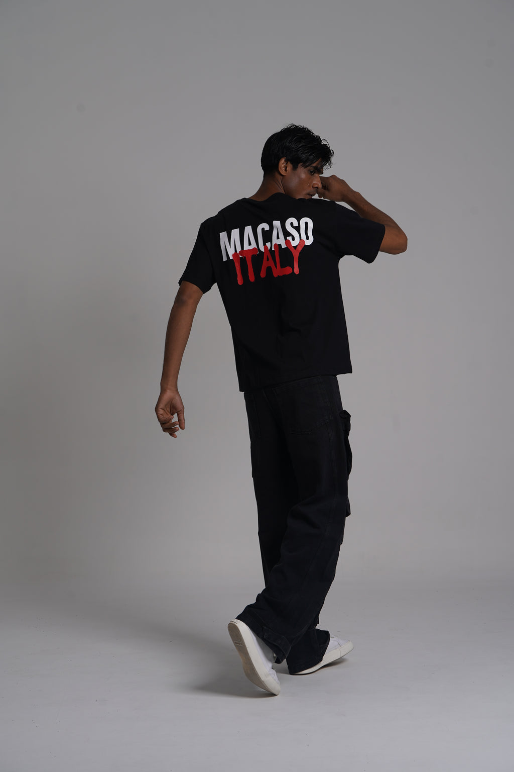 Oversized Fit  Brand Print T-shirt