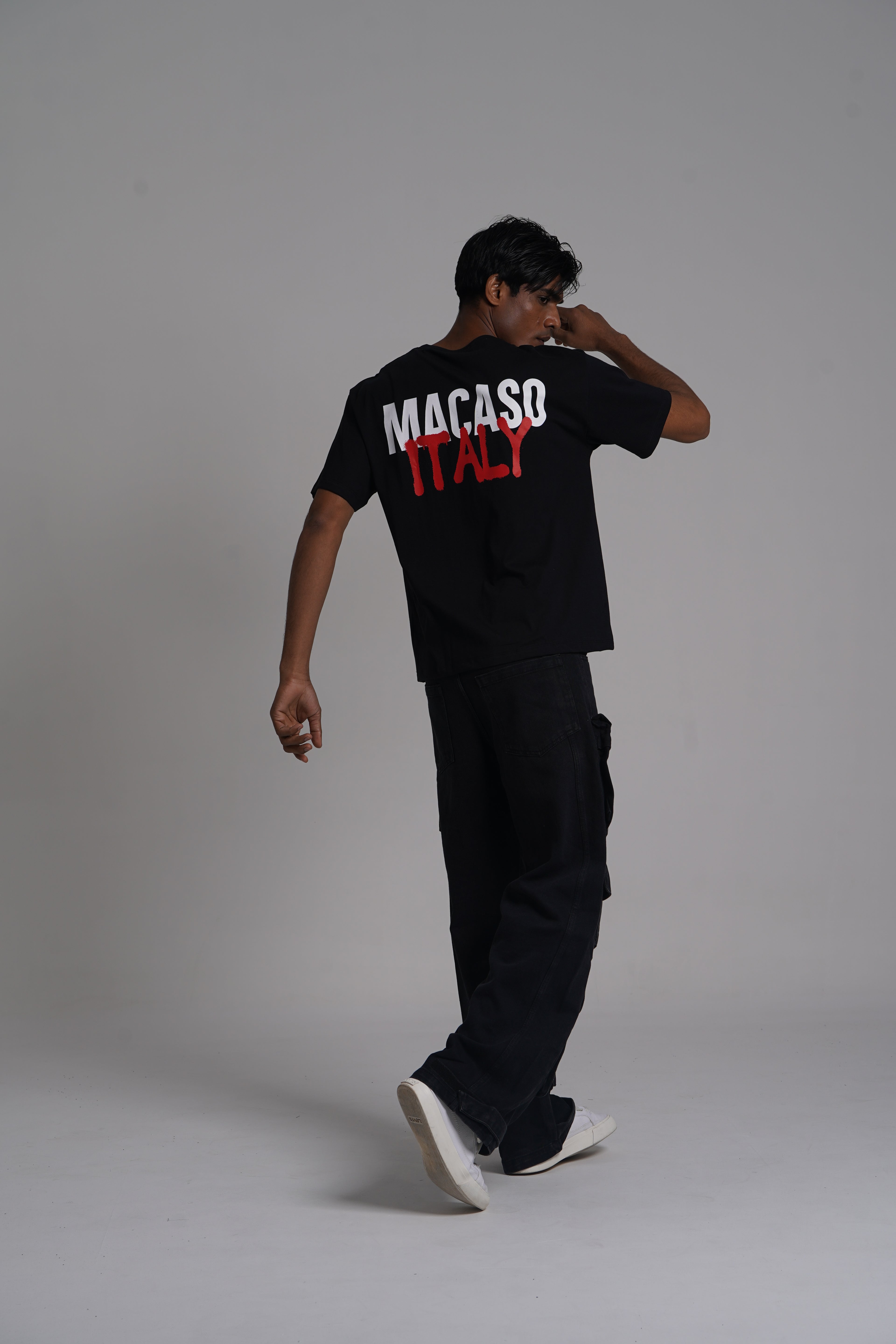 Oversized Fit  Brand Print T-shirt