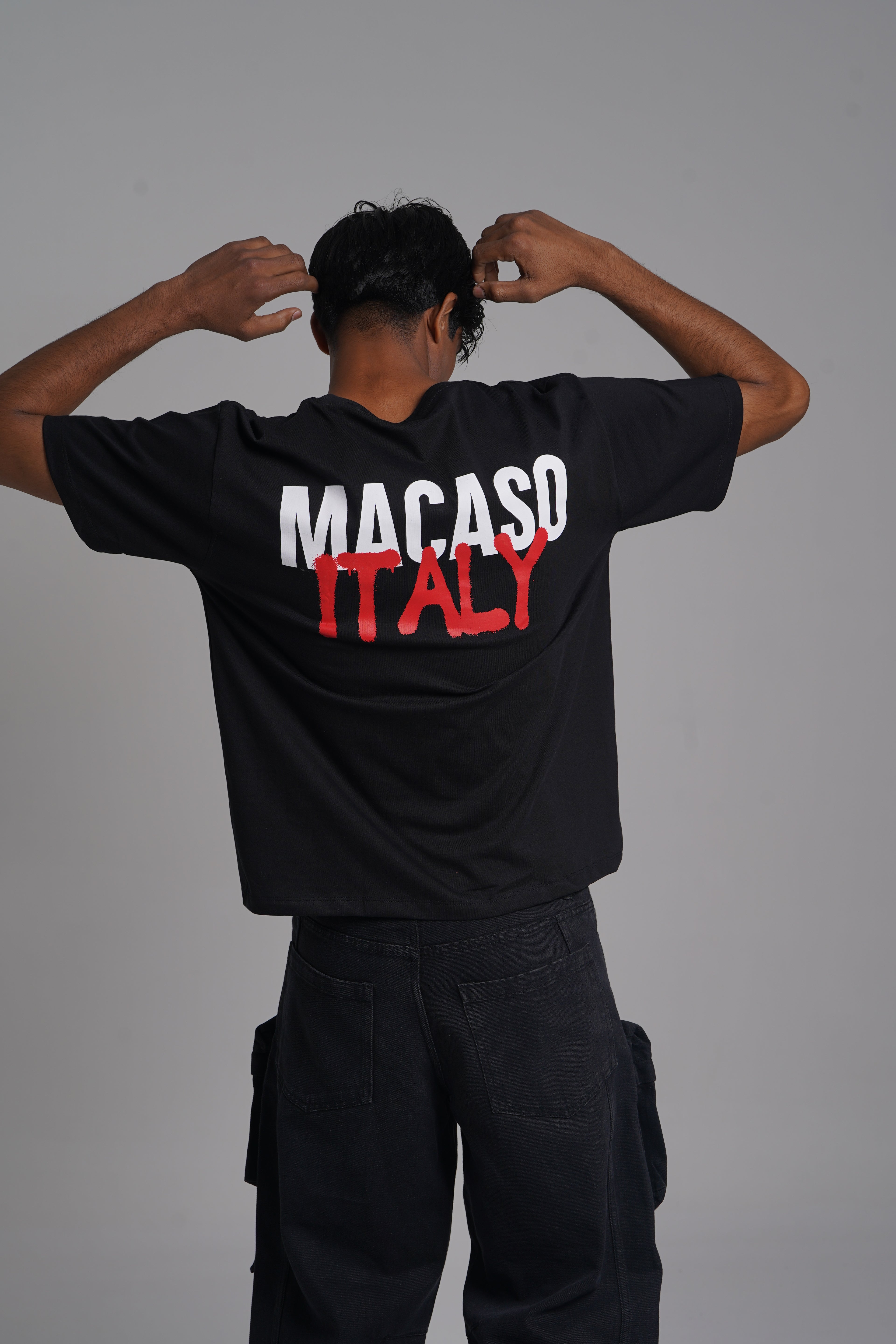 Oversized Fit  Brand Print T-shirt