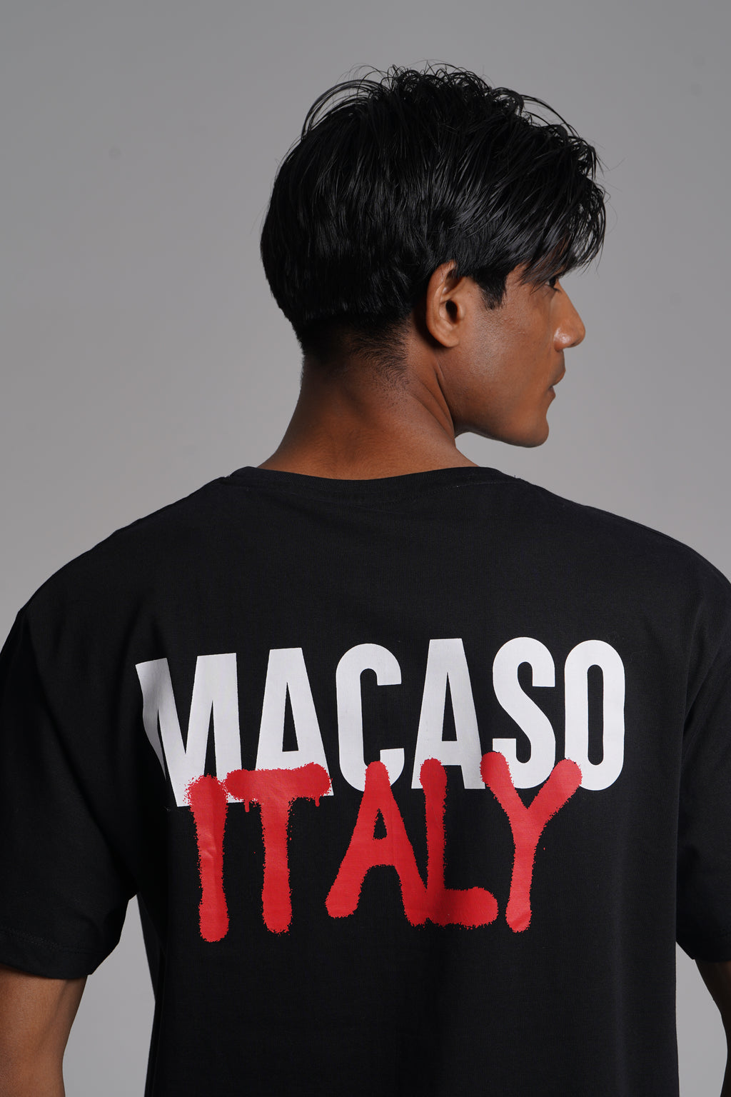Oversized Fit  Brand Print T-shirt
