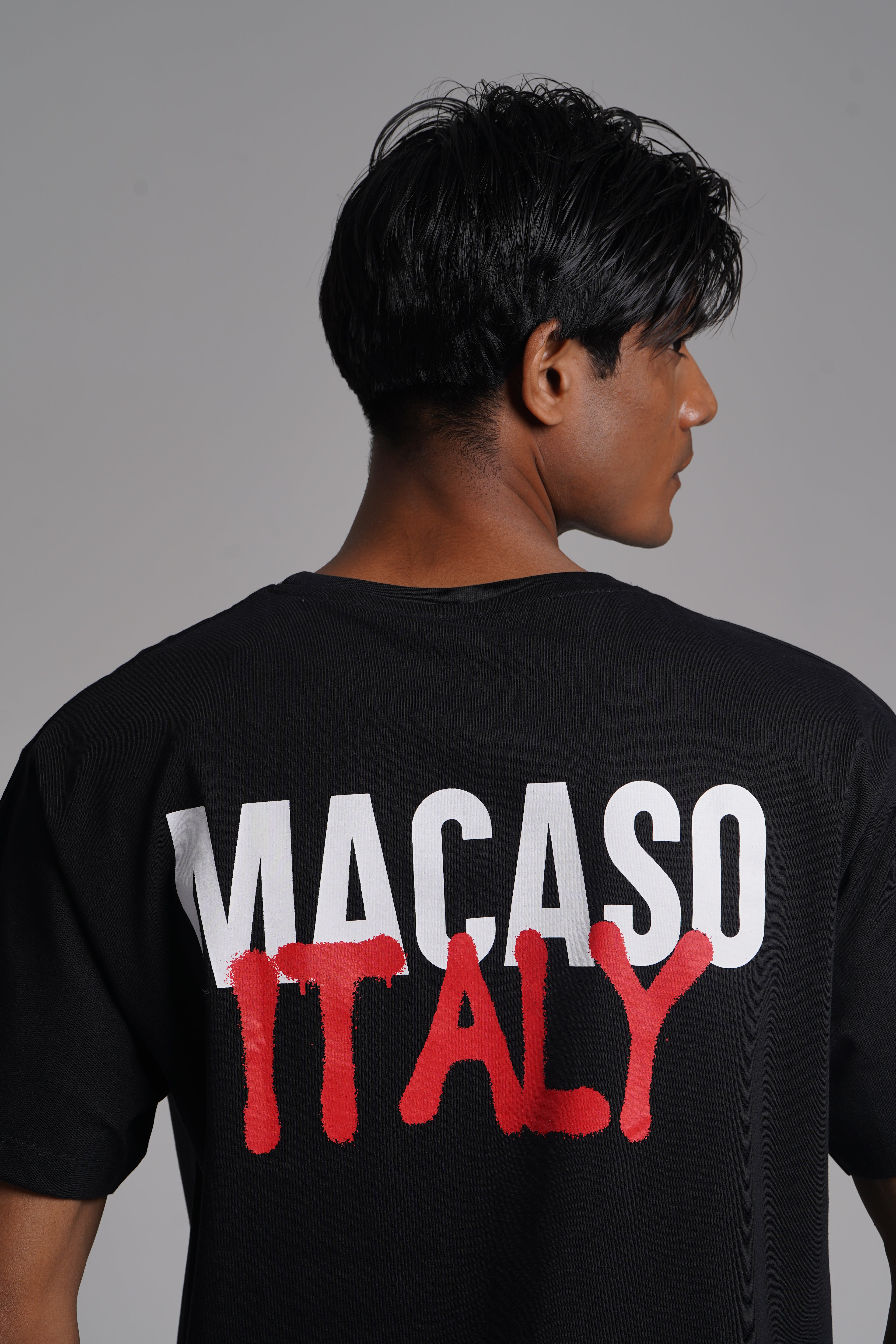 Oversized Fit  Brand Print T-shirt