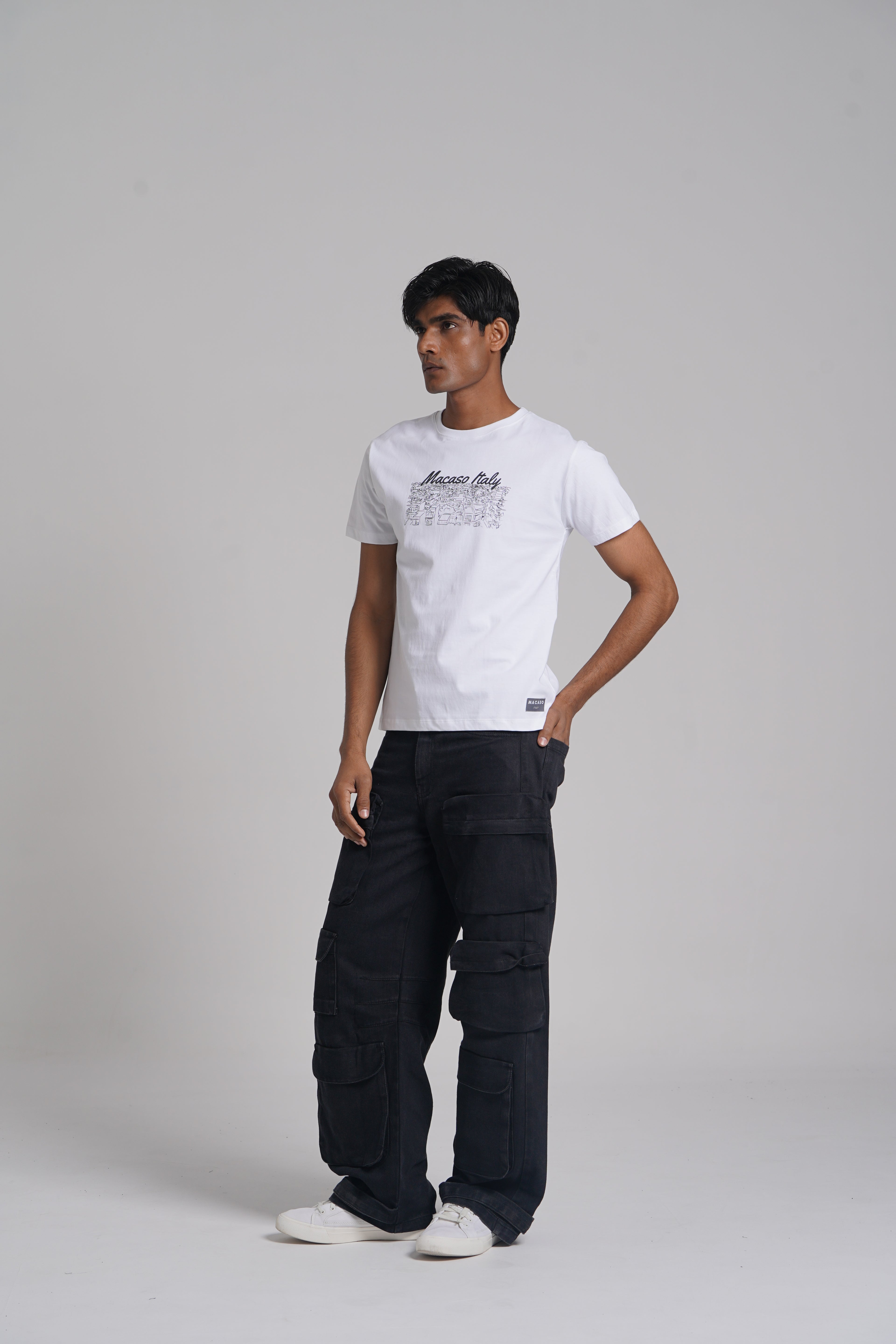 Brand Print Crew Neck T-shirt