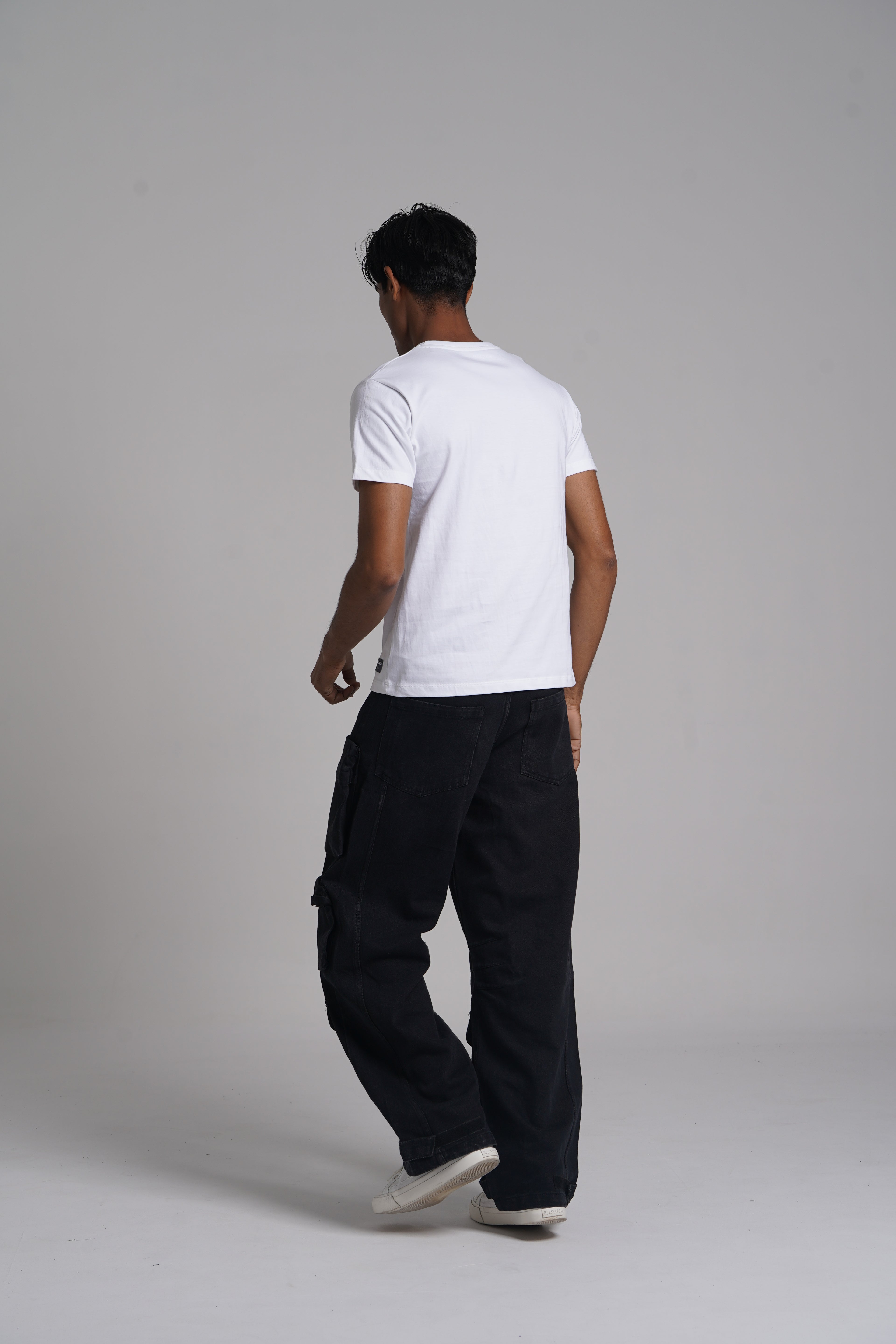 Brand Print Crew Neck T-shirt