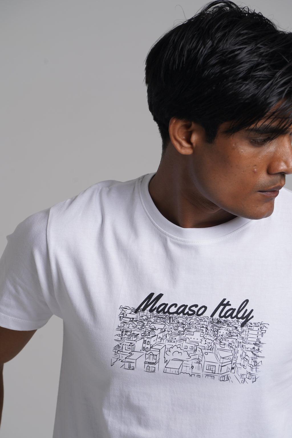 Brand Print Crew Neck T-shirt