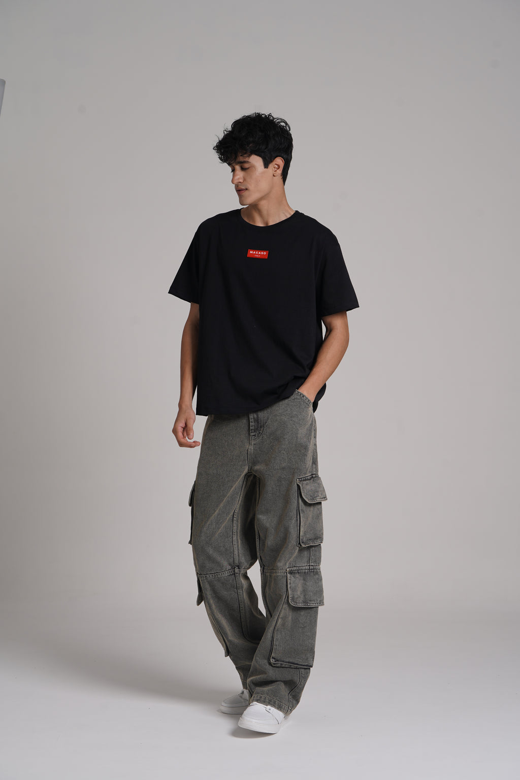Typographic Print Oversized T-shirt