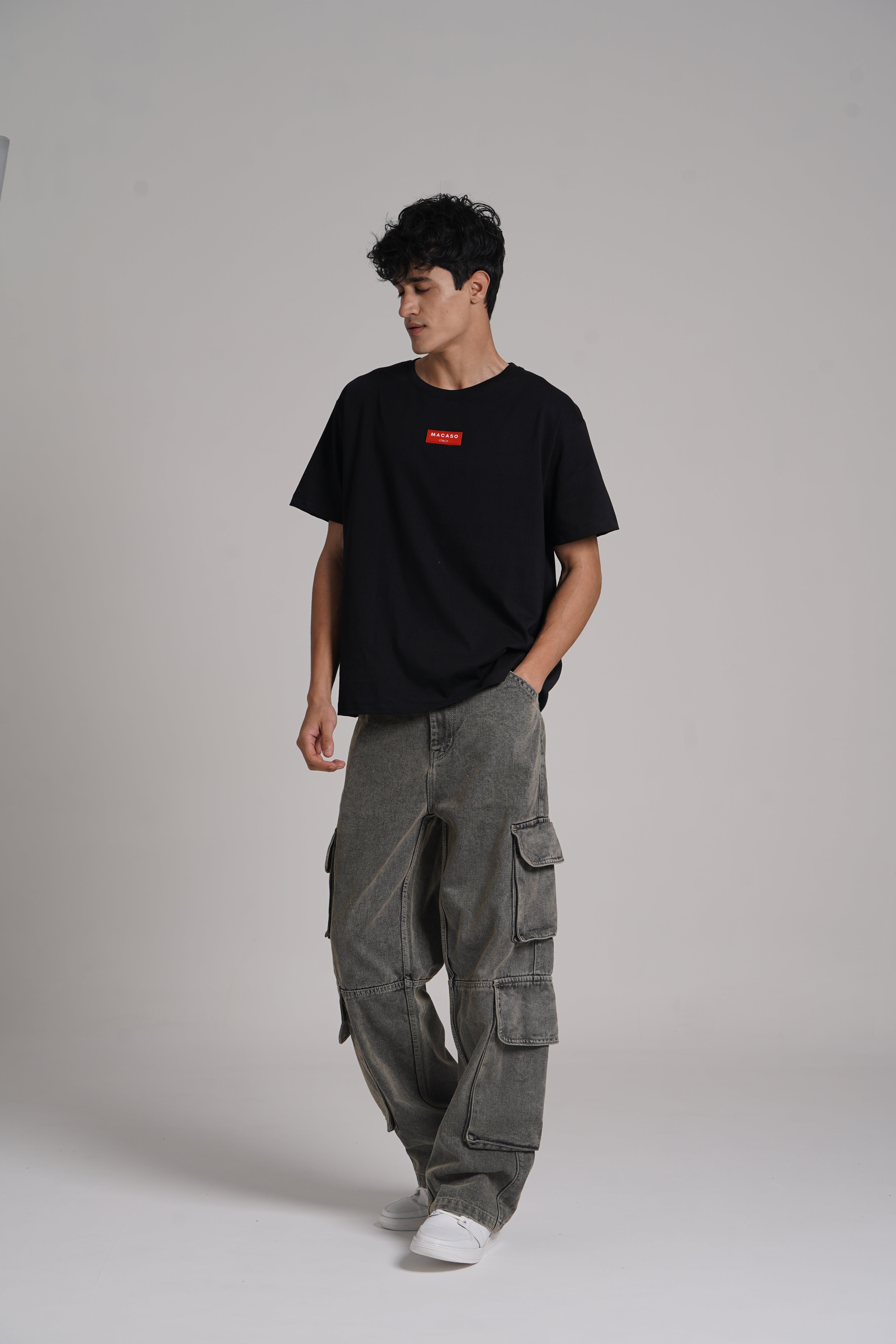 Typographic Print Oversized T-shirt