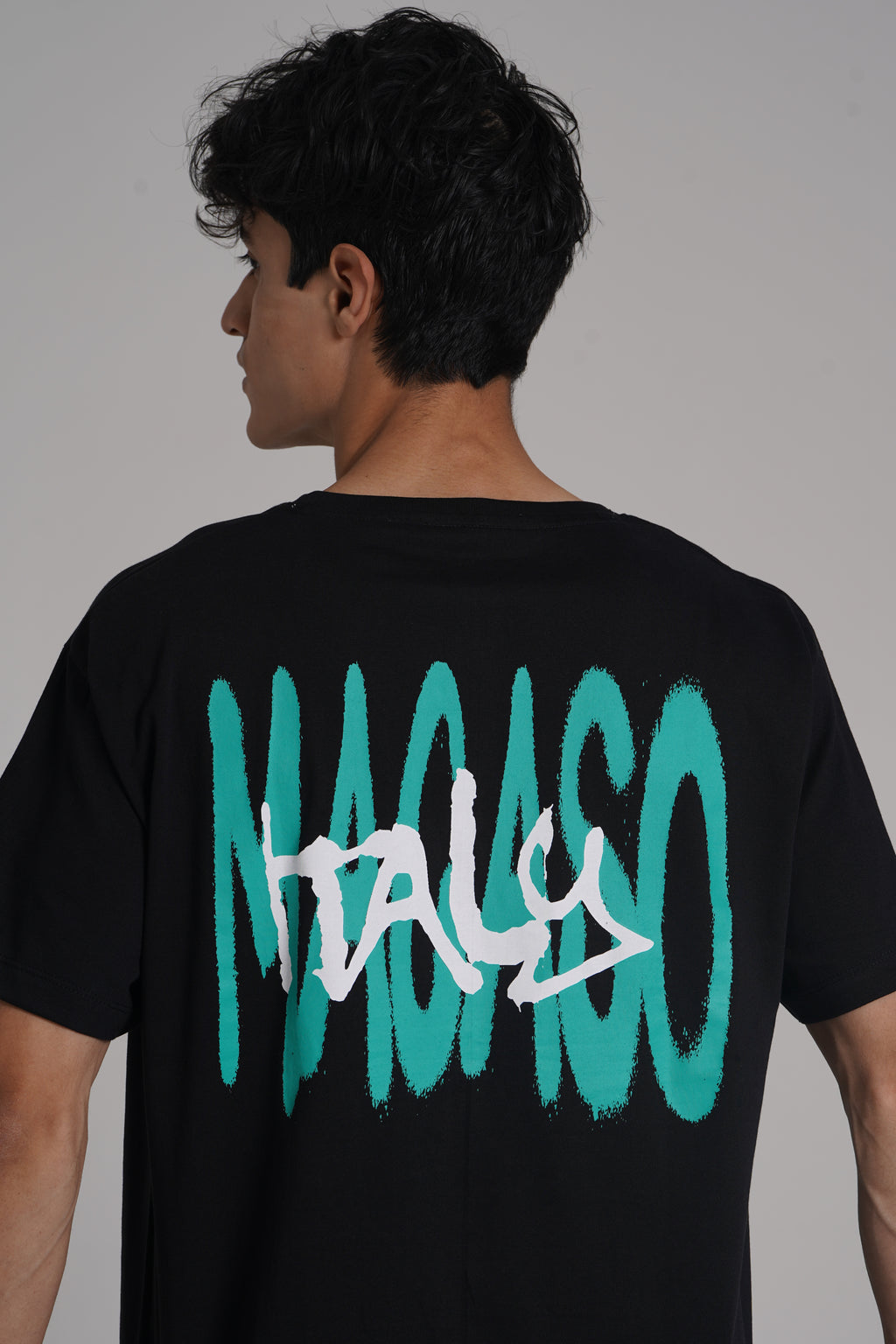 Typographic Print Oversized T-shirt