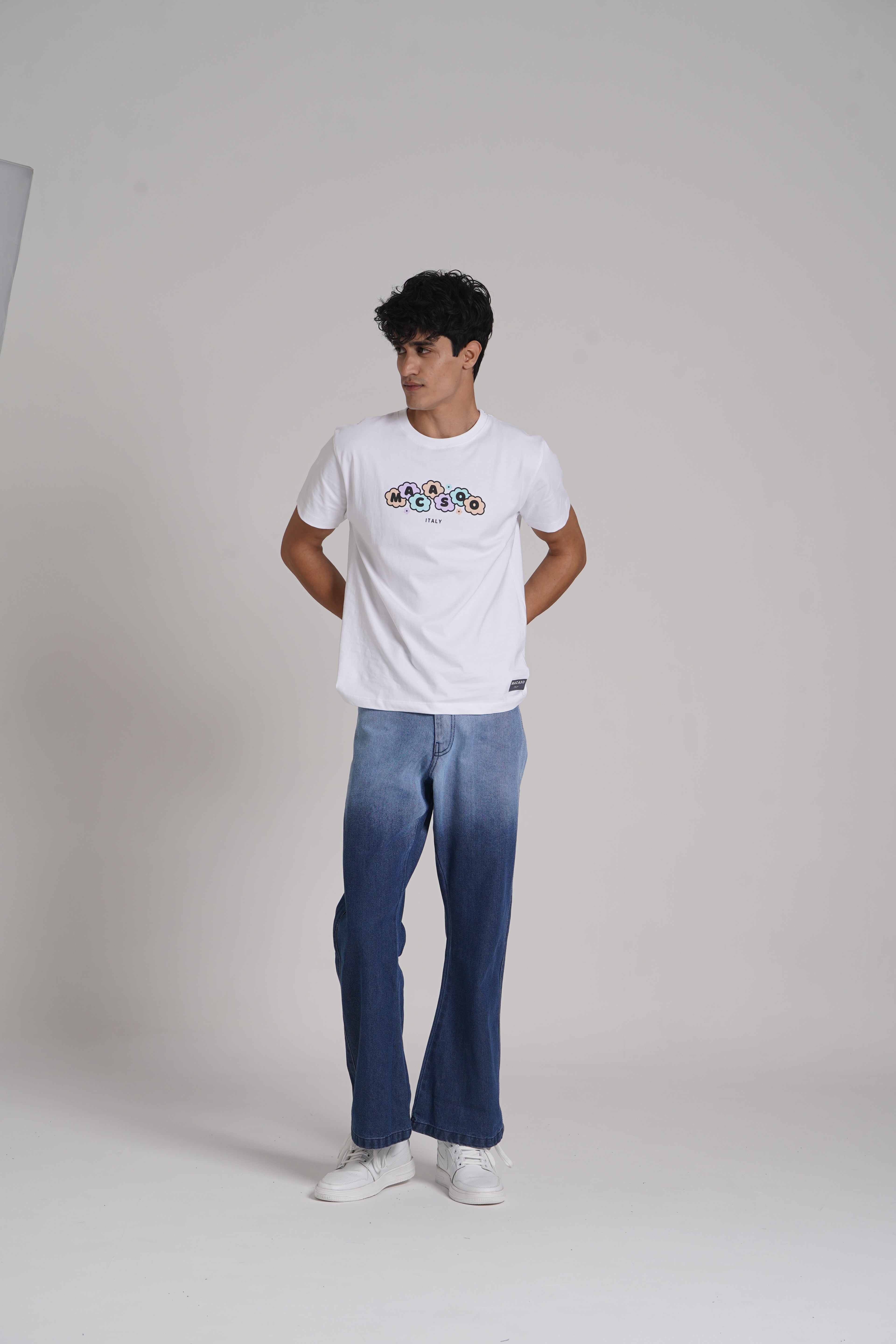 Brand Print Crew Neck T-shirt