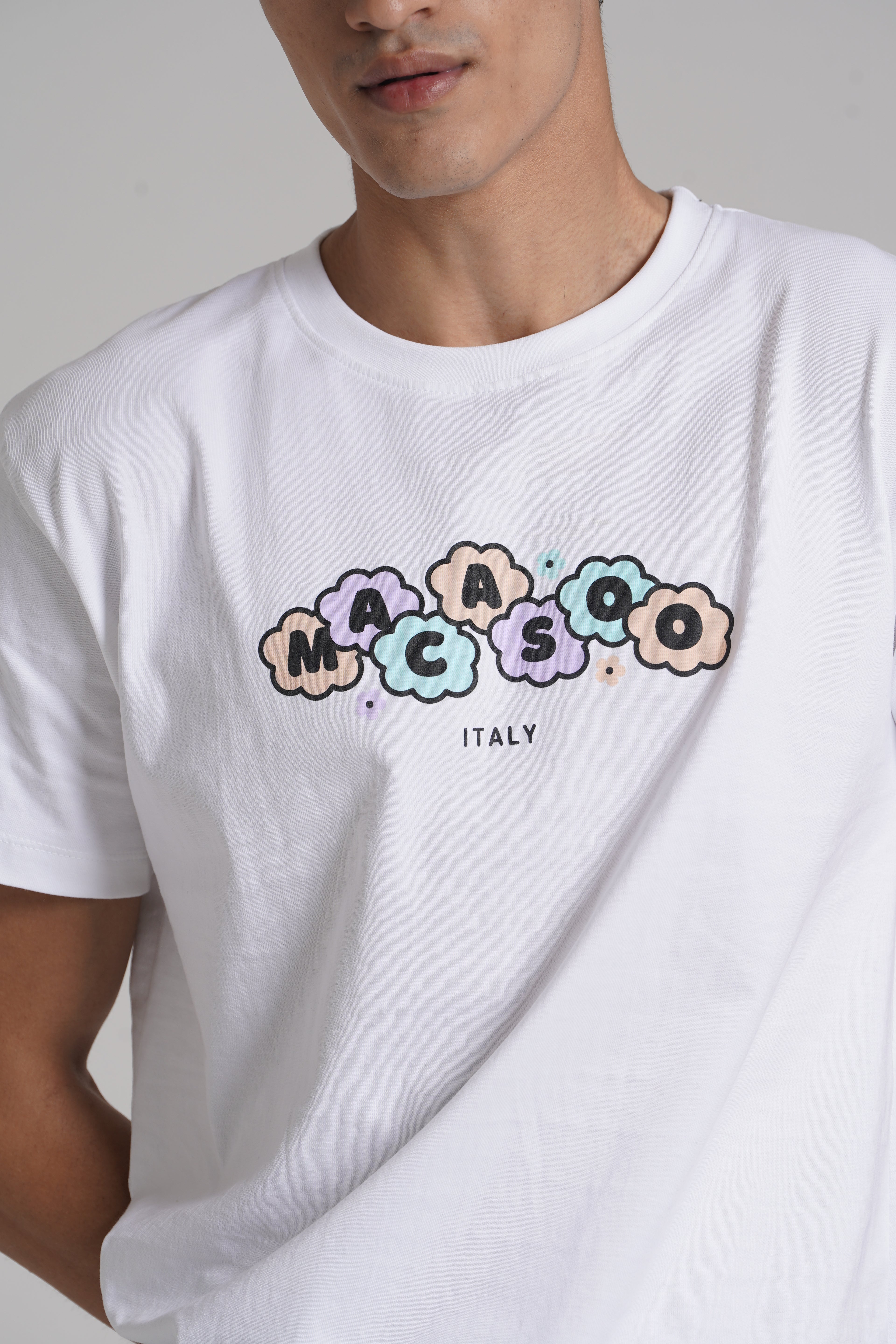 Brand Print Crew Neck T-shirt